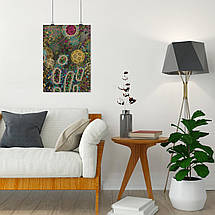 Плакат "Будова клітини організму, мембрана, цитоплазма, ядро, органоїди", 60×43см, фото 4