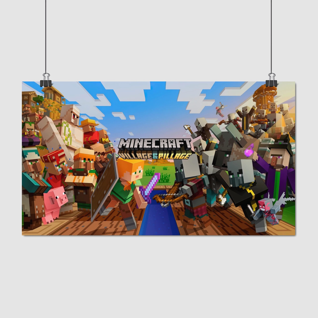 Плакат "Майнкрафт, Minecraft", 60×34см