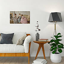 Картина на полотні "Чарльз Гейг-Вуд, Плітки, Charles Haigh-Wood, Gossip", 60×97см, фото 5