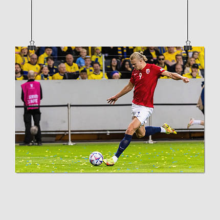 Плакат "Ерлінг Голанд, футболіст, Erling Haaland", 40×60см, фото 1