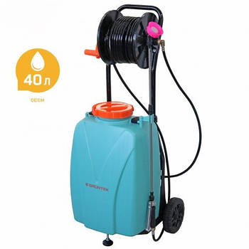 Аккумуляторный опрыскиватель 40л для обработки больших участков + шланг 30м