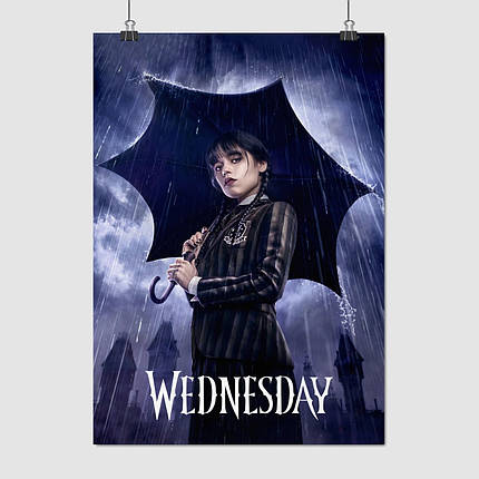 Плакат "Венздей Аддамс, Дженна Ортега, Wednesday (2022)", 60×43см, фото 1