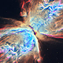 Плакат "Туманність Метелик, NGC 6302, Butterfly Nebula", 60×60см, фото 2