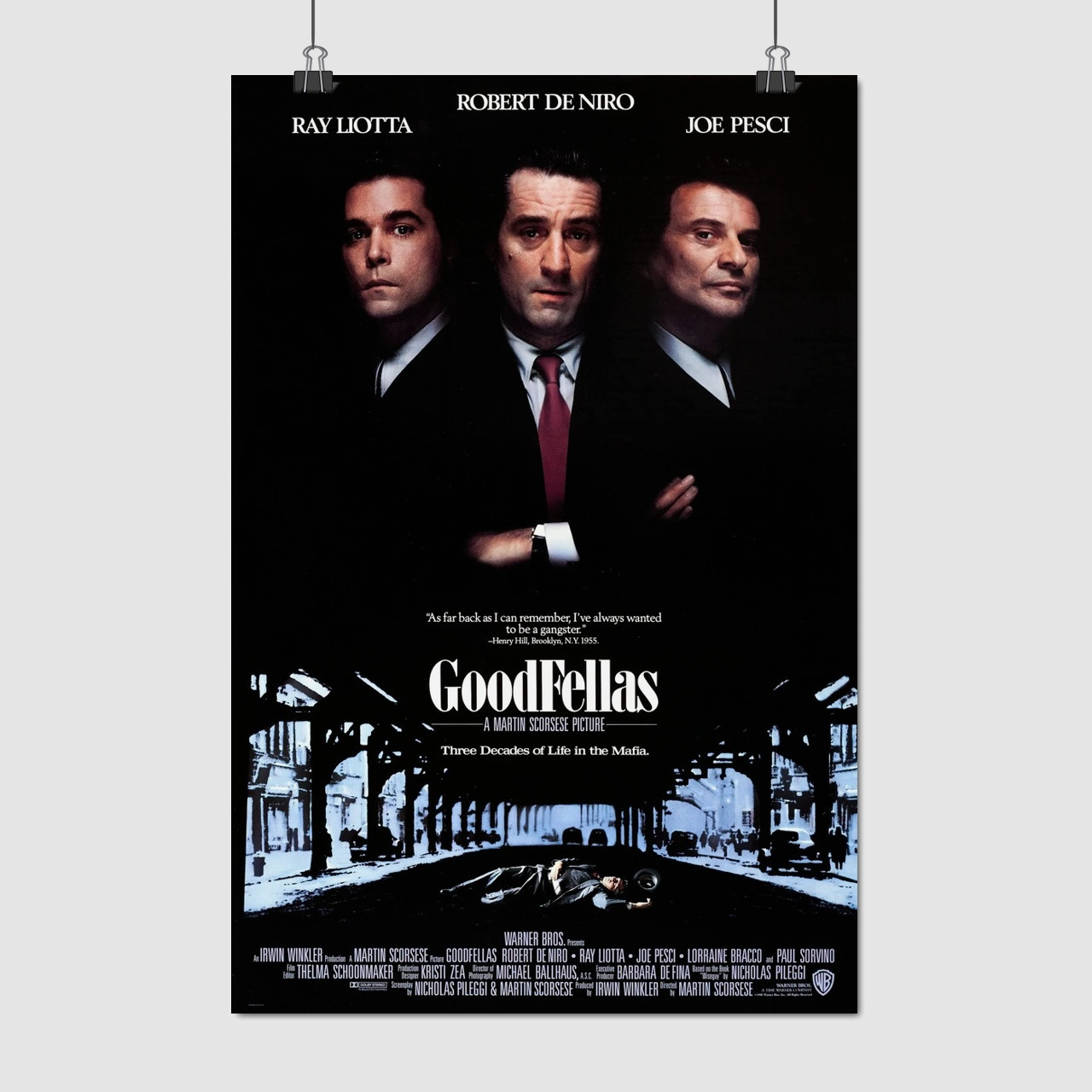 Плакат "Славні хлопці, GoodFellas (1990)", 60×40см