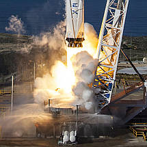 Плакат "Космічна ракета-носій Falcon 9, SpaceX", 60×40см, фото 2