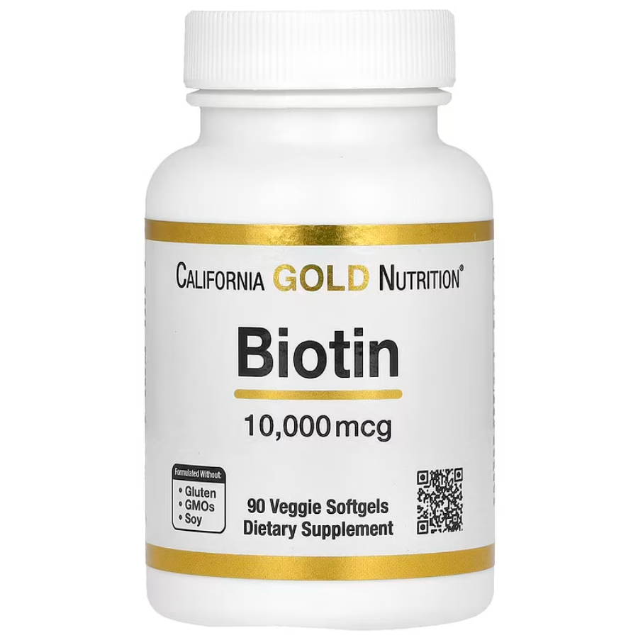 Biotin 10000 мкг California Gold Nutrition 90 капсул