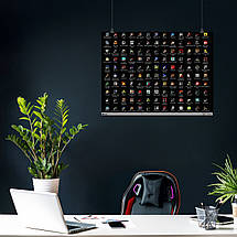 Плакат "Робочий стіл геймера 1998, Win98, pixelart, retrogames", 45×60см, фото 3