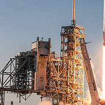 Плакат "Космічна ракета-носій Falcon 9, SpaceX", 40×60см, фото 2