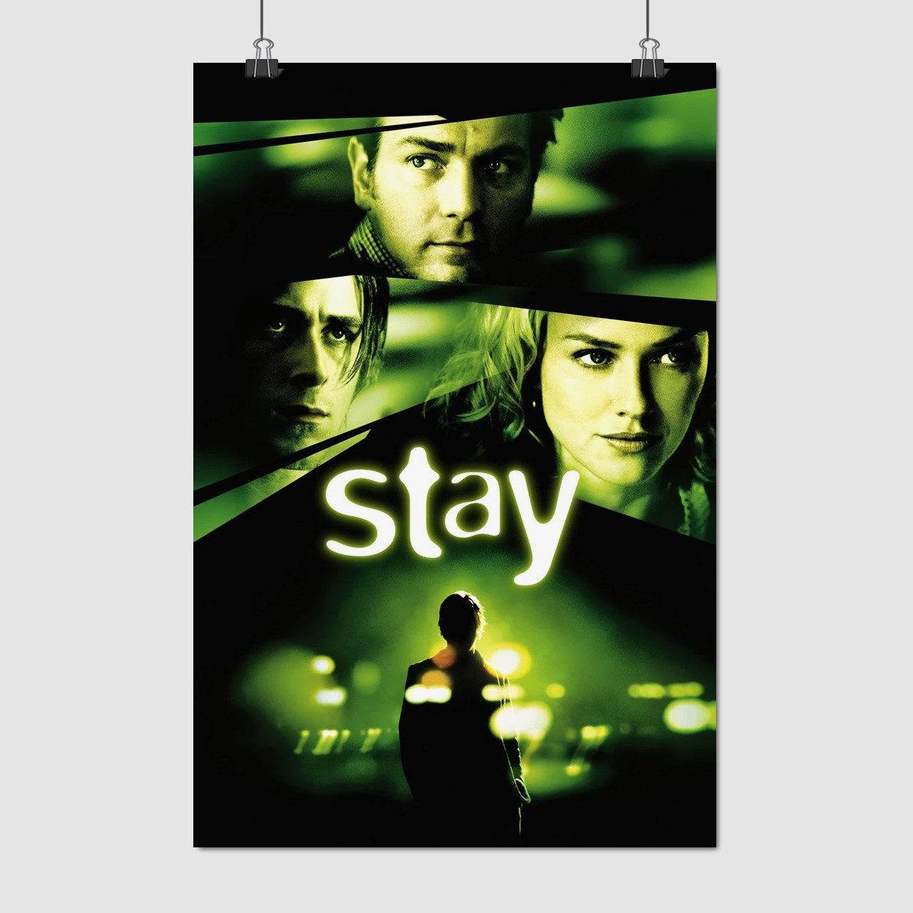 Плакат "Залишайся, Раян Ґослінґ, Stay (2005)", 60×40см