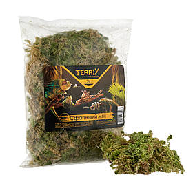 Мох для тераріуму TerriX Сфагнум 2 л / Натуральний наповнювач для тераріумів, равликів, рептилій і амфібій
