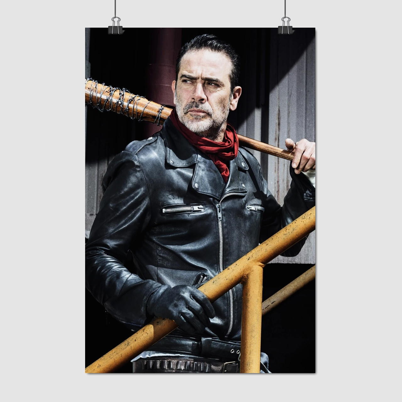 Плакат "Ходячі мерці, Ніґан, Jeffrey Dean Morgan, The Walking Dead, TWD", 60×40см