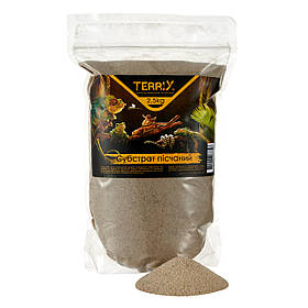 Пісок для тераріуму просіяний Terrix 2,5 кг / Наповнювач в тераріум натуральний