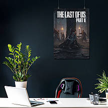 Плакат "Останні з нас 2, Еллі за деревом, Last Of Us 2", 60×42см, фото 3