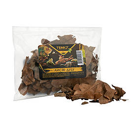 Субстрат для тераріуму, добавка для равликів TerriX Листя дуба 1 л / субстрат із 100% дубового листя