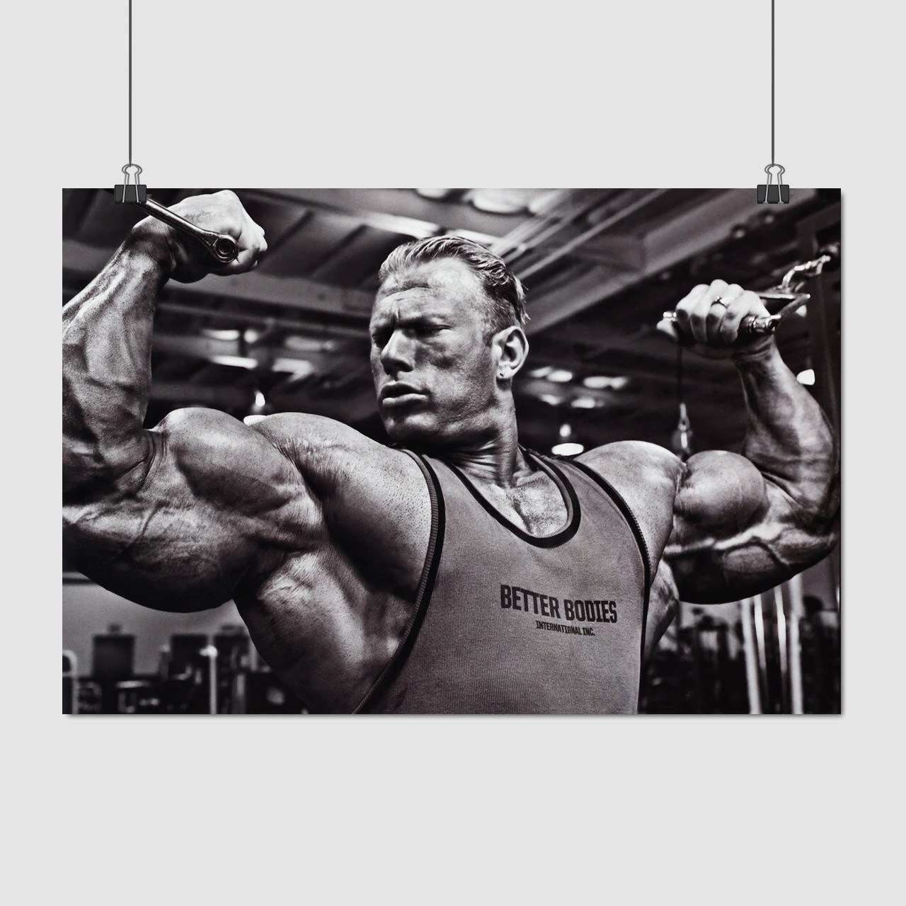 Плакат "Бодибілдер Деннис Вольф, Dennis Wolf", 41×60см