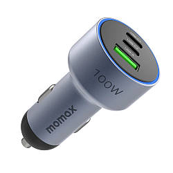 Автомобільний зарядний пристрій Momax MoVe 100W triple-port car charger (UC17E)