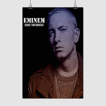 Плакат "Емінем, репер, Eminem, Slim Shady", 60×40см, фото 1