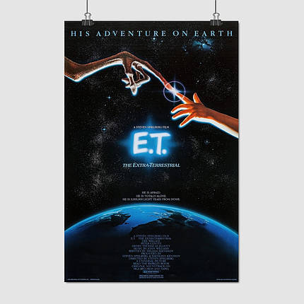 Плакат "Іншопланетянин, E.T. the Extra-Terrestrial (1982)", 60×40см, фото 1