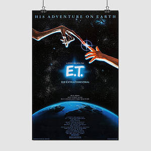Плакат "Іншопланетянин, E.T. the Extra-Terrestrial (1982)", 60×40см