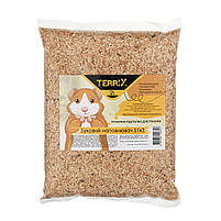 Гігієнічна підстилка для гризунів TerriX 1-3 мм 2 л / Буковий наповнювач для тварин, фото 2