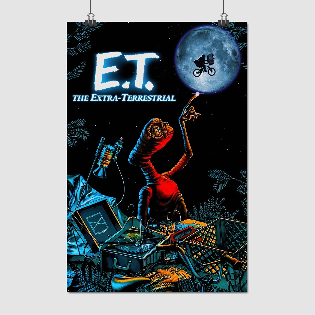 Плакат "Іншопланетянин, E.T. the Extra-Terrestrial (1982)", 60×40см