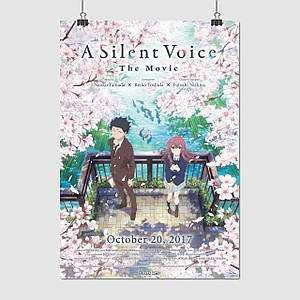 Плакат "Форма голосу, аніме, Silent Voice", 60×42см