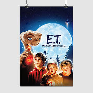 Плакат "Іншопланетянин, E.T. the Extra-Terrestrial (1982)", 60×40см