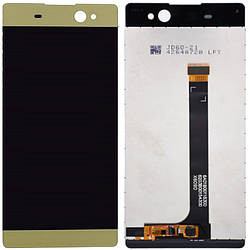 Дисплей Sony F3211 Xperia XA Ultra /F3212 /F3213 /F3215 /F3216 золотистий, Lime Gold - відшарування знизу дисп