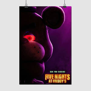 Плакат "П'ять ночей у Фредді, Five Nights at Freddy's", 60×40см