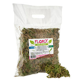 Мох сфагнум FloriX Moss Sphagnum 5л, мох з природними антибактеріальними властивостями