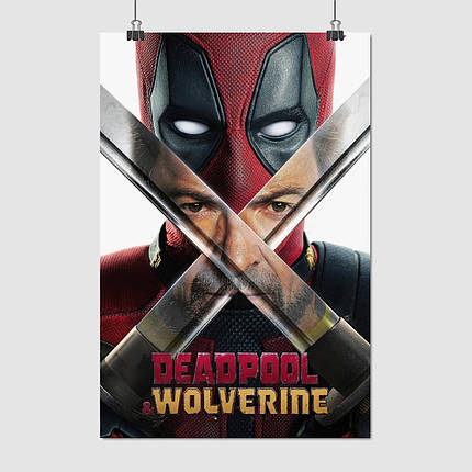 Плакат "Дедпул і Росомаха, Deadpool & Wolverine (2024)", 60×40см, фото 1