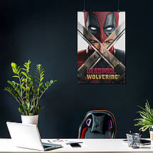 Плакат "Дедпул і Росомаха, Deadpool & Wolverine (2024)", 60×40см, фото 4