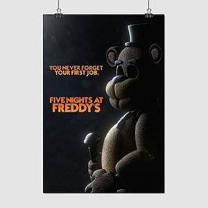 Плакат "П'ять ночей у Фредді, Five Nights at Freddy's", 60×41см