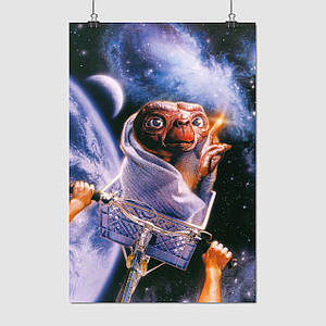Плакат "Іншопланетянин, E.T. the Extra-Terrestrial (1982)", 60×40см