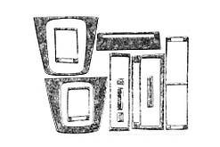 Накладки на панель Титан для Ауди A4 B6 2000-2004 рр