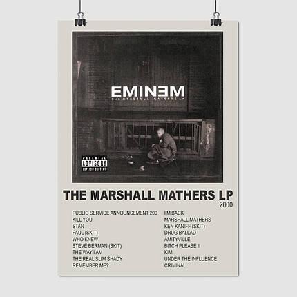 Плакат "Емінем, репер, Eminem, Slim Shady", 60×43см, фото 1