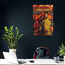 Плакат "Дедпул і Росомаха, Deadpool & Wolverine (2024)", 60×40см, фото 3