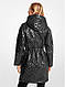Куртка демісезонна жіноча Michael Kors Metallic Ciré Puffer XS чорна - фото 2 - id-p2543350656