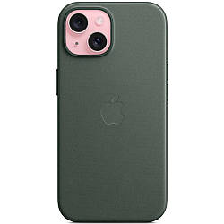 Чохол Apple FineWoven Case with MagSafe Evergreen для iPhone 15