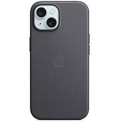 Чохол Apple FineWoven Case with MagSafe Black для iPhone 15