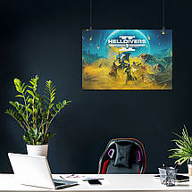 Плакат "Helldivers 2", 40×60см, фото 3
