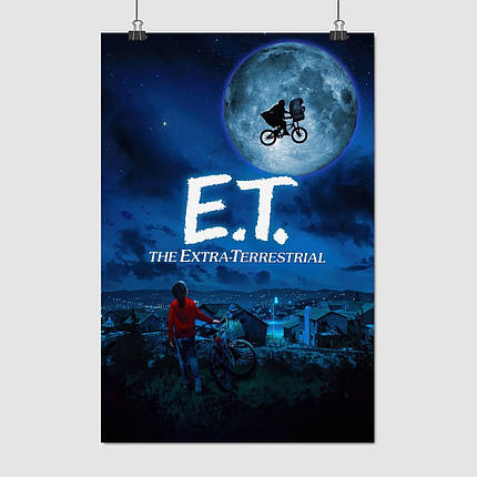 Плакат "Іншопланетянин, E.T. the Extra-Terrestrial (1982)", 60×40см, фото 1