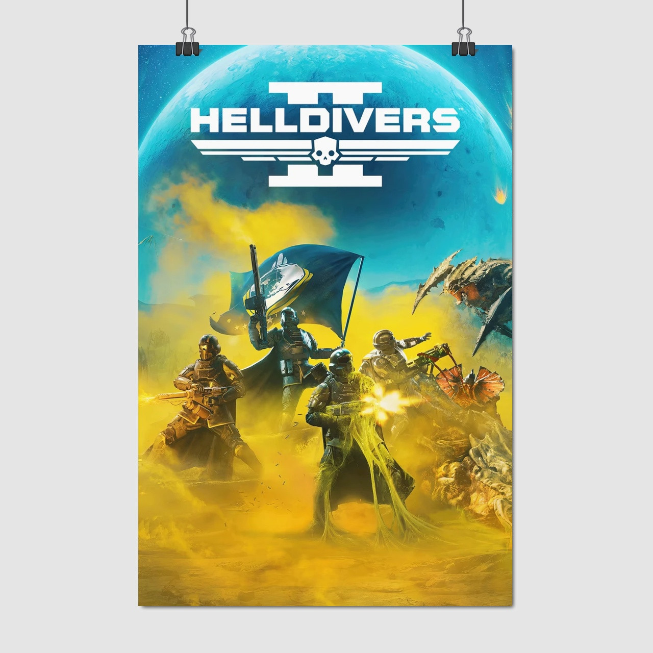 Плакат "Helldivers 2", 60×40см