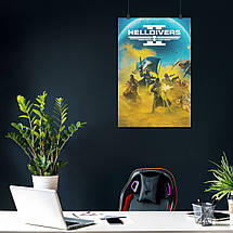 Плакат "Helldivers 2", 60×40см, фото 3