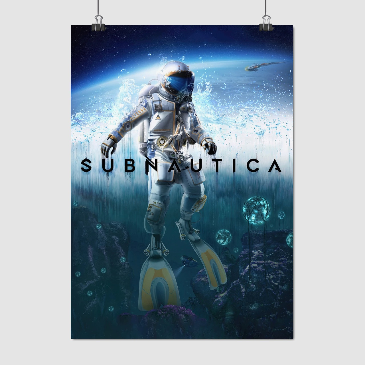 Плакат "Субнатіка, Subnautica", 60×43см