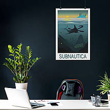 Плакат "Субнатіка, Subnautica", 60×40см, фото 3
