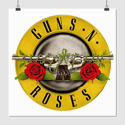 Плакат "Guns N' Roses", 60×60см, фото 1