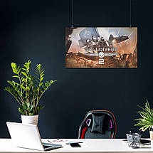 Плакат "Helldivers 2", 34×60см, фото 3