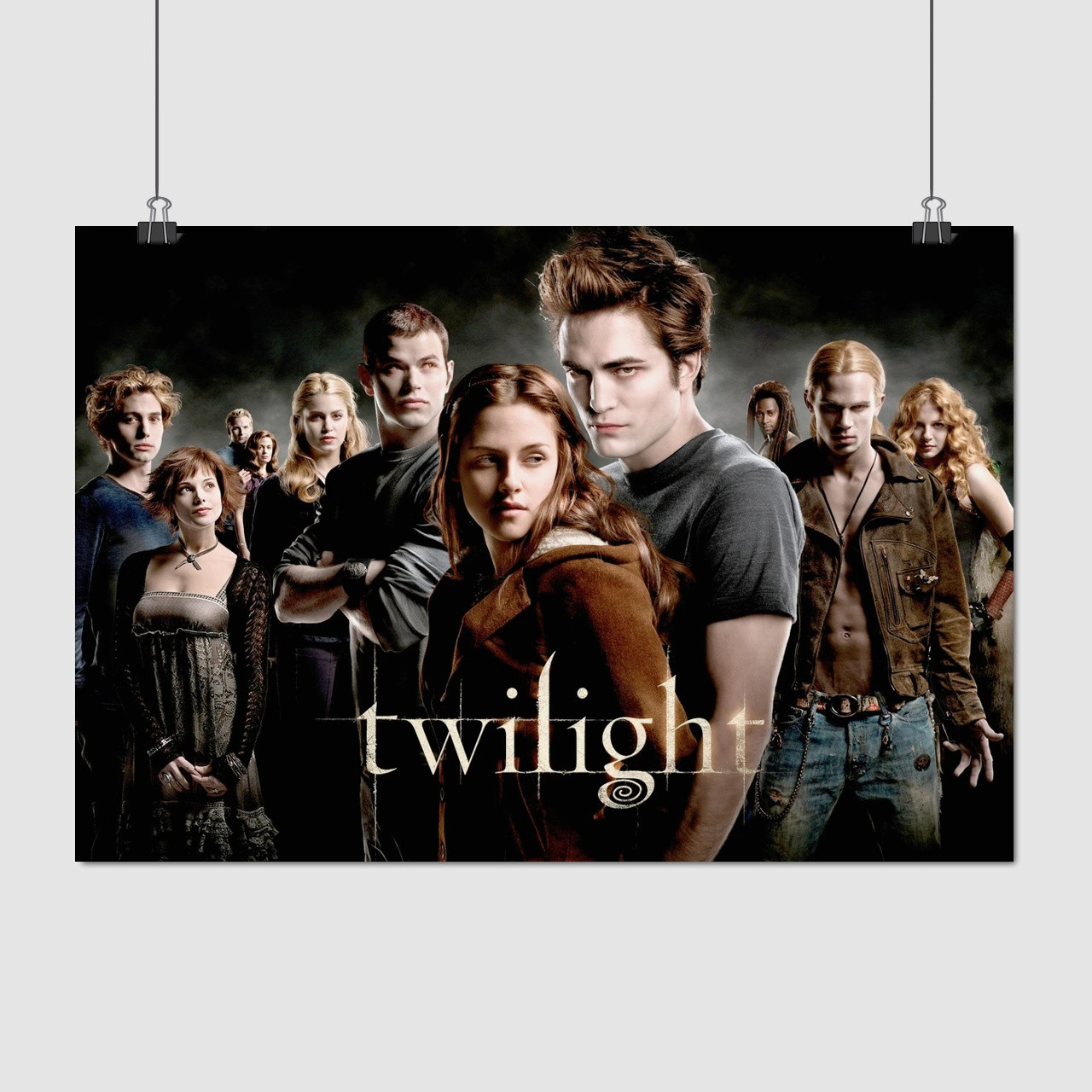 Плакат "Сутінки, головні персонажі, Twilight (2008)", 41×60см