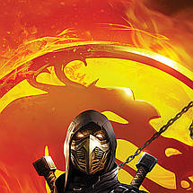 Плакат "Мортал Комбат, Смертельна Битва, Скорпион, Mortal Kombat, Scorpion", 60×40см, фото 2